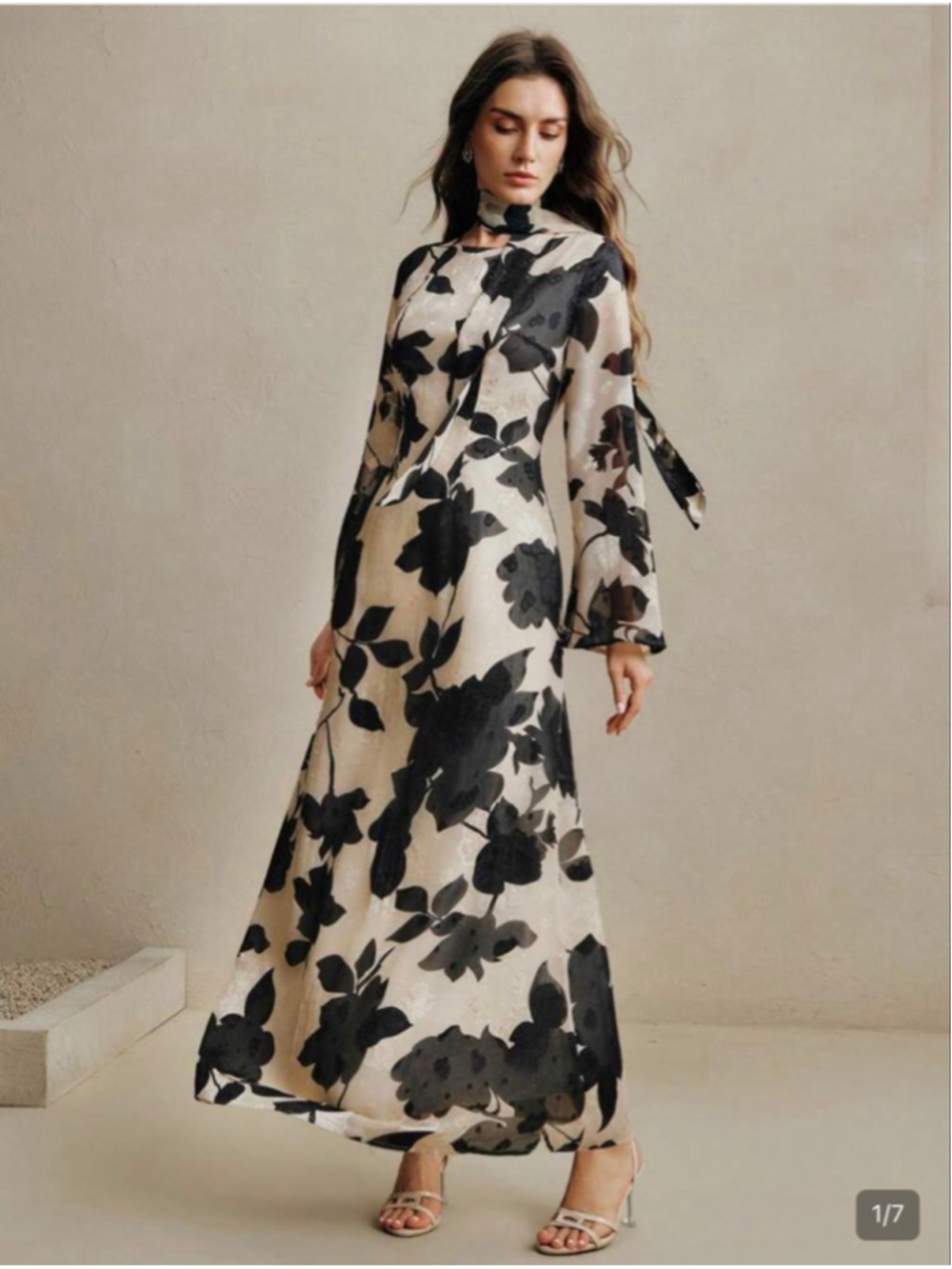 Anewsta New Floral Maxi Dress